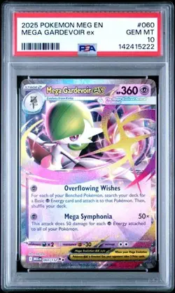 PSA 10 - MEGA GARDEVOIR EX 060/132 MEGA EVOLUTIONS POKEMON CARD - Image 1