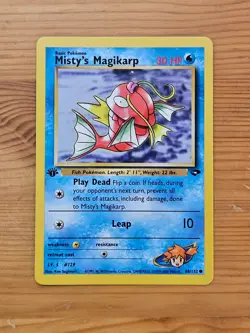 Pokemon TCG - Misty's Magikarp 88/132 Gym Challenge 1st Edition LP WOTC. - Image 1