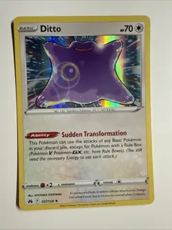 DITTO 107/159 Holo Rare - Pokemon Crown Zenith Never Played - Image 1
