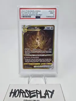 2023 Pokemon SWSH FA/ARCEUS VSTAR Crown Zenith-Secret #GG70 PSA 9 Mint - Image 1