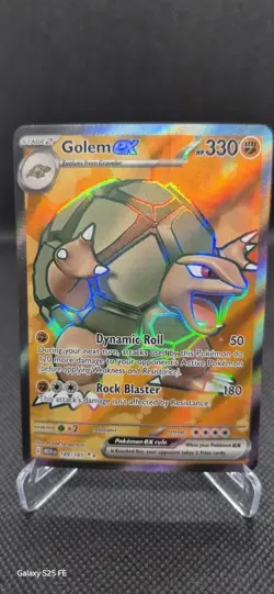 Pokemon Golem EX Sv: Scarlet & Violet 151 189/165 330 HP Ultra Rare Holo English - Image 1