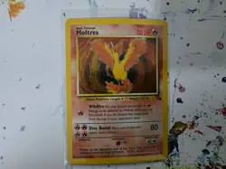 Pokemon TCG Moltres 12/62 Fossil Holo NM/LP - Image 2