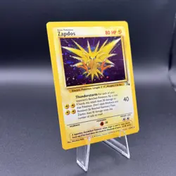 Zapdos 15/62 Holo Rare Fossil Pokemon LP - Image 2