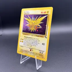 Zapdos 15/62 Holo Rare Fossil Pokemon LP - Image 3
