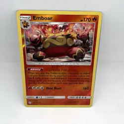 Emboar 33/236 Reverse Holo Cosmic Eclipse Pokemon TCG Card - Image 1