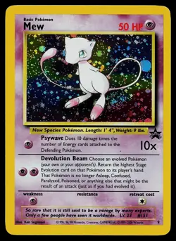 Pokemon Card - Mew Wizards Black Star Promos 9 Holo Promo - Image 1