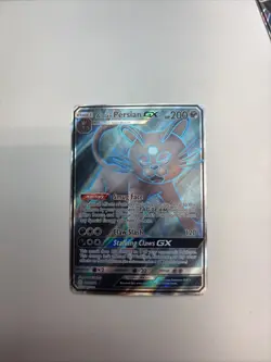 Alolan Persian GX 219/236 Cosmic Eclipse Full Art Ultra Rare Pokemon NM - Image 1