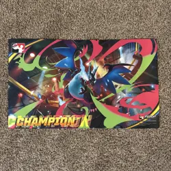 Mega Charizard ex League Cup Champion Play Mat Pokemon TCG Official New - Image 1
