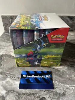 Pokemon TCG: Ascended Heroes 10 x SEALED Mini Tins In SEALED Display Case New🔥 - Image 3