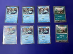 Pokemon TCG Surging Sparks - Black Star Promo - (Lot Of 6) Wooper SVP155 NM - Image 1
