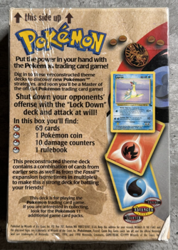 Pokemon Card Fossil Set, LockDown Theme Deck WOTC 1999, New & Sealed (1) - Image 2