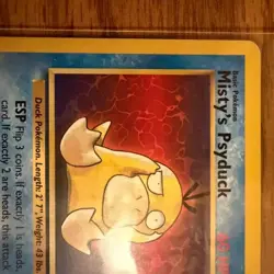 Pokemon TCG Mistys Psyduck 90/132 Gym Challenge MP - Image 3