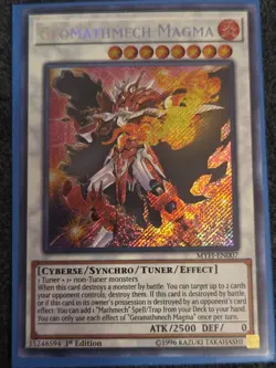 Yugioh Geomathmech Magma MYFI-EN007 1st Edition Secret Rare Holo - NM - Image 1