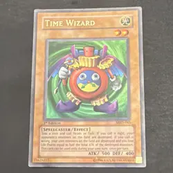 Yugioh Time Wizard Ultra Rare 1st Ed MRD-065 Metal Raiders MP - Image 1