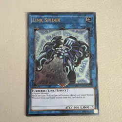 1x Yu-Gi-Oh! TCG Link Spider UTR OP07-EN002 Ultimate Rare NM Condition - Image 1