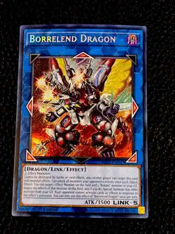 Borrelend Dragon RA02-EN043 Yugioh 1st Edition Secret Rare - Image 1