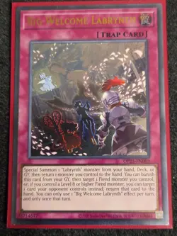 Yugioh! Big Welcome Labrynth Ultimate Rare OP23-EN003 NM - Image 1