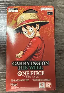 One Piece (OP-13) Carrying on His Will Sleeved Booster Packs Lot of 4 Bandai New - Image 2