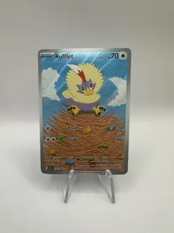 Rufflet 154/086 NM Pokemon Card TCG Black Bolt IR Illustration Rare - Image 1