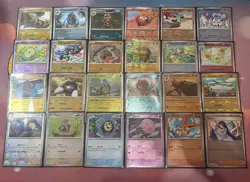 Pokemon Black Bolt White Flare Poke Ball Reverse Holo 48 Card Lot, No Duplicates - Image 1