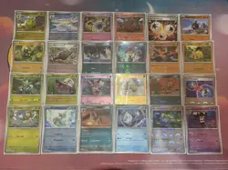 Pokemon Black Bolt White Flare Poke Ball Reverse Holo 48 Card Lot, No Duplicates - Image 2