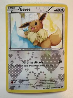Eevee RC14/RC25 Holo Radiant Legendary Treasures Set Pokemon Card MP - Image 1