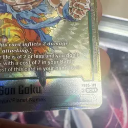 Bandai Dragon Ball Super Son Goku FB05-119 SCR Foil Battle Card 45000 - Image 4