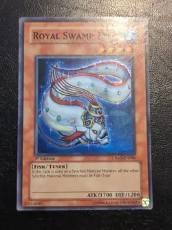 Yu-Gi-Oh! SUPER RARE CARD ROYAL SWAMP EEL CRMS-EN086 1ST VLP - Image 1