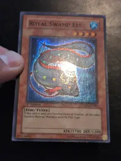 Yu-Gi-Oh! SUPER RARE CARD ROYAL SWAMP EEL CRMS-EN086 1ST VLP - Image 2