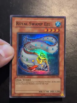 Yu-Gi-Oh! SUPER RARE CARD ROYAL SWAMP EEL CRMS-EN086 1ST VLP - Image 3