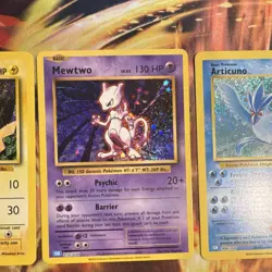 Pokemon Holo Chansey, Scyther, Pikachu, Mewtwo Articuno 5 Card Lot PTCG Classic - Image 5