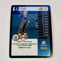 Dragon Ball Z DBZ Card TCG Panini High Hi Tech Personality S1 Trunks Returned - Image 2