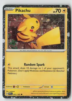 Pikachu - (Cosmo Holo) 051/162 - Miscellaneous Cards & Products Holo - PTCG - LP - Image 1