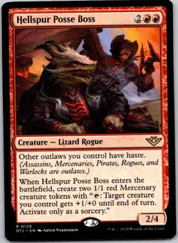 Magic the Gathering Hellspur Posse Boss Worlds Outlaws of Thunder Junction MTG - Image 1
