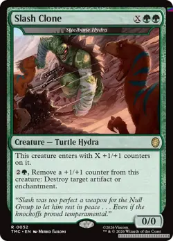 Slash Clone - Steelbane Hydra [TMC - 52] - NM [Foil] TCG MTG - Image 1