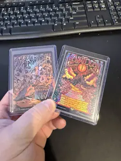 MTG LOTR Poster Foils (Mount Doom and Spiteful Banditry) NM - Image 1