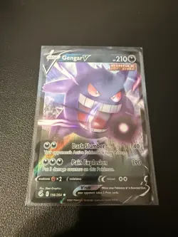Pokemon Gengar V Swsh08 Fusion Strike Ultra Rare Holo 156/264 210 HP - Image 1