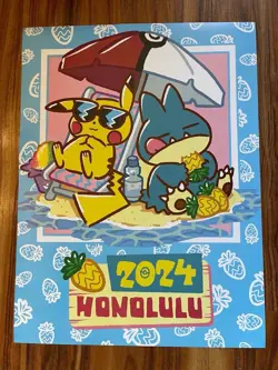 Pokemon World Championship 2024 Honolulu Poster 18x24 Inches New - Image 1