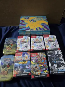 Pokemon TCG Sealed Box Lot Prismatic Evolutions, Black Bolt, Ascended Heroes - Image 1