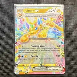 Pokemon Jolteon ex 030/131 Sv: Prismatic Evolutions Holo Double Rare 260 HP - Image 1