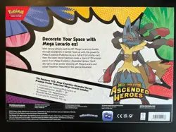 Pokemon TCG Mega Evolution Ascended Heroes Poster Collection Mega Lucario Box… - Image 2