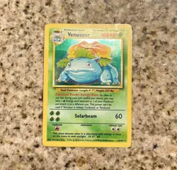 Venusaur (15/102) Pokemon Base Set - Holo Rare - TCG (LP) - Image 1