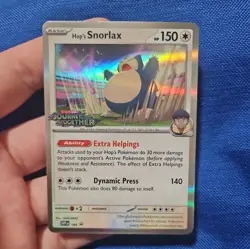 Pokemon Hop's Snorlax Promo Prerelease Stamped Holo 184 Sv: Scarlet & Violet - Image 1