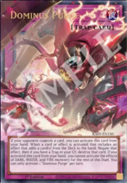 YuGiOh! Dominus Purge RA05-EN150 EXTENDED ART ULTRA RARITY 5 PREORDER - Image 1
