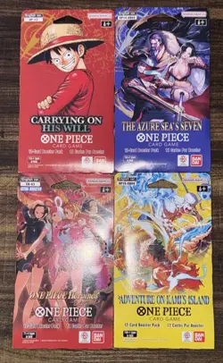 One Piece TCG OP13 OP14 EB03 OP15 Sleeved Booster Pack x4 Lot Of 4 - Image 2