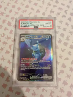 Pokemon Blastoise ex 200/165 Sv: Scarlet & Violet 151 Holo PSA 10 - Image 1