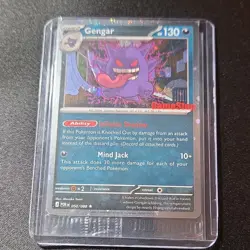 Pokemon Gengar GameStop Promo Black Star Holo Card 050/088 Mind Jack 130 HP - Image 1