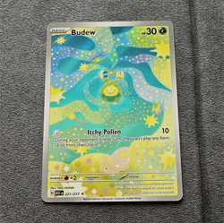 Pokemon Budew Full Art Holo 221/217 30HP Grass Basic 2026 Card - Image 1