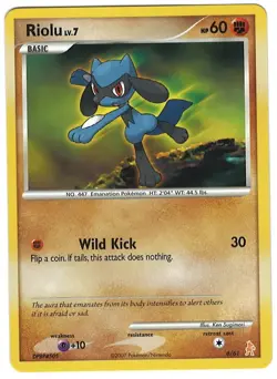 Riolu 6/61 Pokemon Card Manaphy & Lucario Common 60 HP Near Mint FR - Image 1
