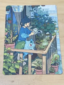 Japanese ART STYLE Bulbasaur Fan Full Art Pokemon Custom Card/perfect bookmark - Image 1